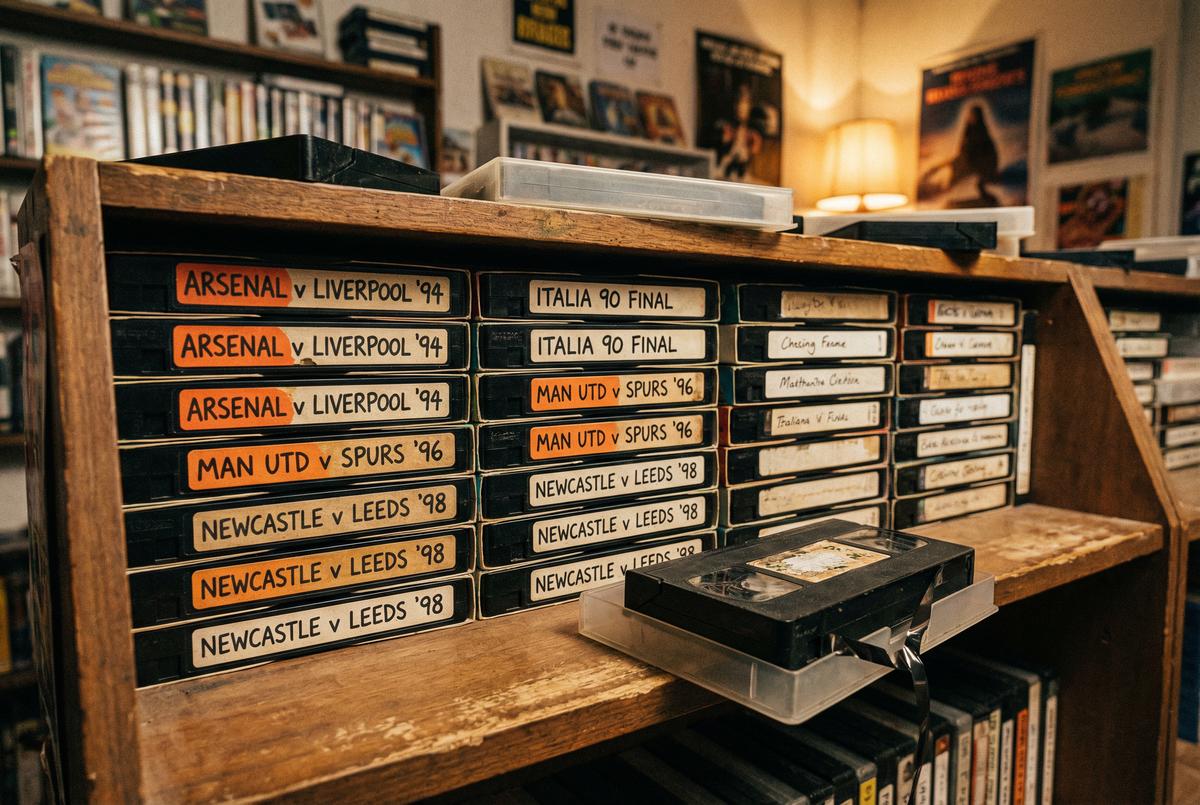 VHS录像带收藏展示经典赛事 - j9体育